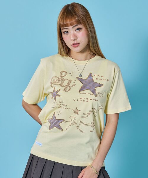 SEQUENZ(シークエンズ)の「※WEB限定 / ワッペン×チェック / モチーフデザイン半袖Tシャツ / sqnz motif applique tee(Tシャツ/カットソー・レディース・ホワイト/ブラック/ミント/レモンイエロー・SMALL/MEDIUM)」の13枚目の写真