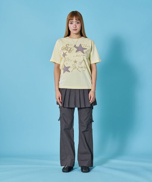 SEQUENZ(シークエンズ)の「※WEB限定 / ワッペン×チェック / モチーフデザイン半袖Tシャツ / sqnz motif applique tee(Tシャツ/カットソー・レディース・ホワイト/ブラック/ミント/レモンイエロー・SMALL/MEDIUM)」の15枚目の写真