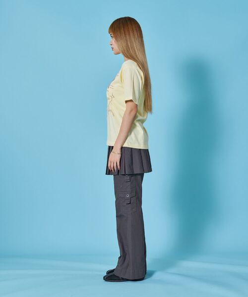 SEQUENZ(シークエンズ)の「※WEB限定 / ワッペン×チェック / モチーフデザイン半袖Tシャツ / sqnz motif applique tee(Tシャツ/カットソー・レディース・ホワイト/ブラック/ミント/レモンイエロー・SMALL/MEDIUM)」の18枚目の写真