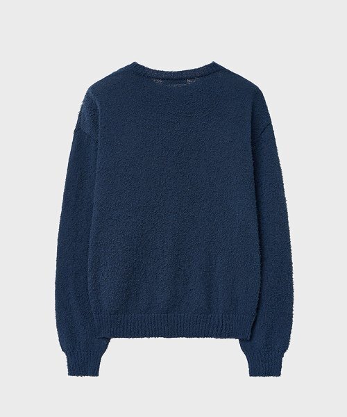 NOIRER(ノイア)の「ブークル80Sオーバーサイズカーディガン(マリンブルー)(カーディガン/ボレロ・メンズ・その他・48/50/52)」の4枚目の写真