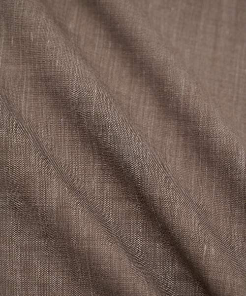 STUDIOUS（ステュディオス）の「【STUDIOUS】Linenｗool Cupra Shirts（シャツ/ブラウス・メンズ・ブラウン/ベージュ・1/2）」の9枚目の写真