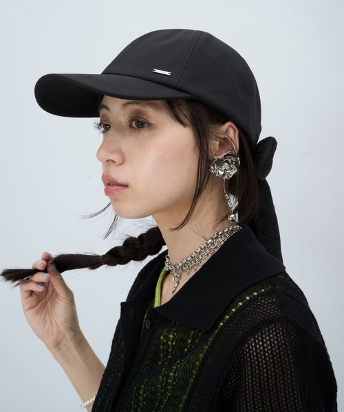 HARE(ハレ)の「ジャガードバックリボンキャップ(HARE)(キャップ・レディース・ブラック・FREE)」の11枚目の写真