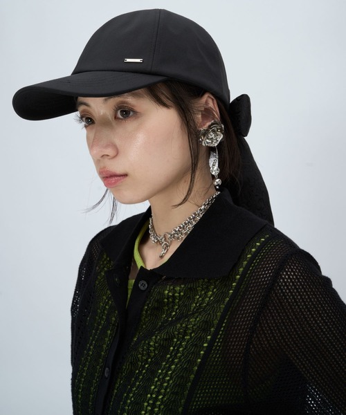 HARE(ハレ)の「ジャガードバックリボンキャップ(HARE)(キャップ・レディース・ブラック・FREE)」の15枚目の写真
