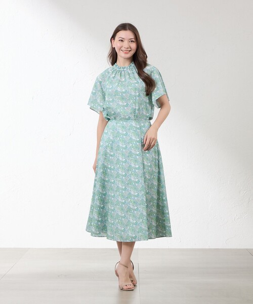 amaca(アマカ)の「【LIBERTY】Angelica Garla ブラウス(シャツ/ブラウス・レディース・グリーン/ブルー系その他4・40/38)」の11枚目の写真