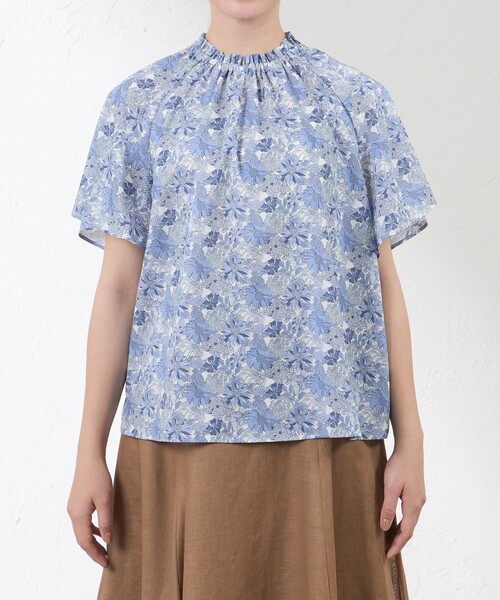 amaca(アマカ)の「【LIBERTY】Angelica Garla ブラウス(シャツ/ブラウス・レディース・グリーン/ブルー系その他4・40/38)」の9枚目の写真