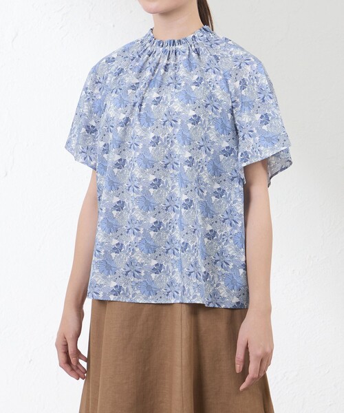 amaca(アマカ)の「【LIBERTY】Angelica Garla ブラウス(シャツ/ブラウス・レディース・グリーン/ブルー系その他4・40/38)」の8枚目の写真