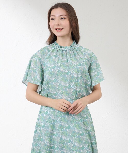 amaca(アマカ)の「【LIBERTY】Angelica Garla ブラウス(シャツ/ブラウス・レディース・グリーン/ブルー系その他4・40/38)」の3枚目の写真