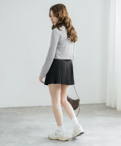 THE NORTH FACE(ザノースフェイス)の「日本未展開モデル THE NORTH FACE ザ・ノースフェイス WHITE LABEL ホワイトレーベル W'S PLEATY SKIRT インナー付きプリーツミニスカート(スカート・レディース・ホワイト/ブラック・L/M)」の15枚目の写真