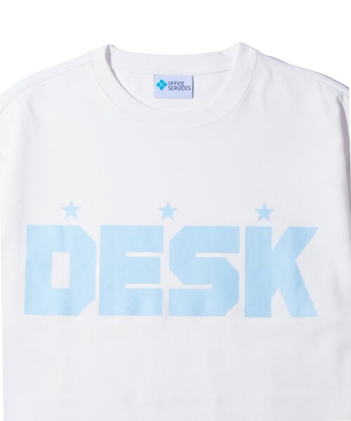 WHO'S WHO gallery(フーズフーギャラリー)の「【OFFICE SERVICES】 DESK TEE(Tシャツ/カットソー・レディース・ホワイト/レッド/サックスブルー・SMALL/MEDIUM)」の8枚目の写真