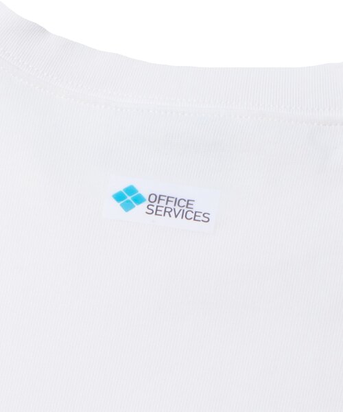 WHO'S WHO gallery(フーズフーギャラリー)の「【OFFICE SERVICES】 DESK TEE(Tシャツ/カットソー・レディース・ホワイト/レッド/サックスブルー・SMALL/MEDIUM)」の9枚目の写真