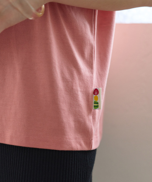 cross marche(クロスマルシェ)の「【サンドイッチハウスメルヘン】サガラ刺繍アートメルるん♪半袖Tシャツ(Tシャツ/カットソー・レディース・チャコール/ピンク・M/LL/L)」の15枚目の写真