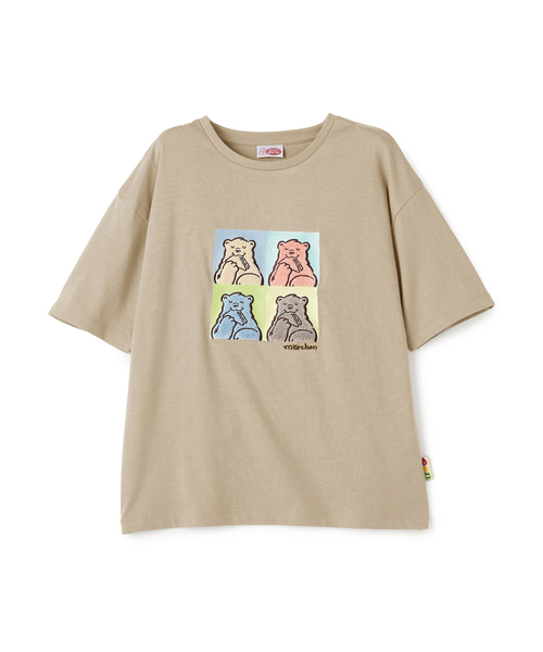 cross marche(クロスマルシェ)の「【サンドイッチハウスメルヘン】サガラ刺繍アートメルるん♪半袖Tシャツ(Tシャツ/カットソー・レディース・チャコール/ピンク・M/LL/L)」の21枚目の写真