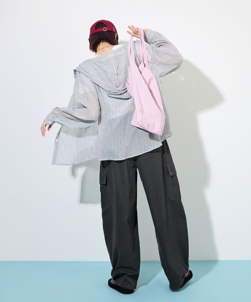 ABYS(アビス)の「バルーンシルエットカーゴパンツ(カーゴパンツ・レディース・ホワイト/ネイビー/チャコールグレー・SMALL/MEDIUM/LARGE)」の12枚目の写真