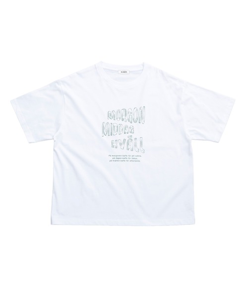 salle de bal(サルデバル)の「【 ALDAYS / オルデイズ 】 6.5oz Box Silhouette Tee " 1 DAG " AL-SS034(Tシャツ/カットソー・レディース・パープル/ホワイト・FREE)」の6枚目の写真
