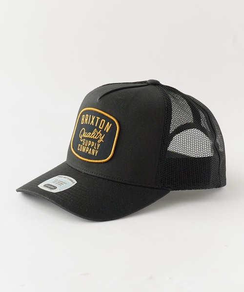 BRIXTON(ブリクストン)の「BRIXTON/ブリクストン HUBAL C NP MP TRUCKER HAT メッシュキャップ トラッカーキャップ カーブバイザー 5パネル 吸湿 スナップバック メンズ ユニセックス 2026年 夏 夏服(キャップ・メンズ・ブラック/グリーン・FREE)」の4枚目の写真