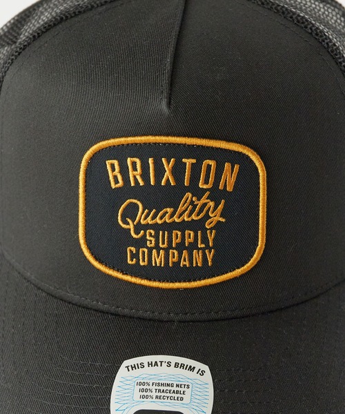 BRIXTON(ブリクストン)の「BRIXTON/ブリクストン HUBAL C NP MP TRUCKER HAT メッシュキャップ トラッカーキャップ カーブバイザー 5パネル 吸湿 スナップバック メンズ ユニセックス 2026年 夏 夏服(キャップ・メンズ・ブラック/グリーン・FREE)」の7枚目の写真