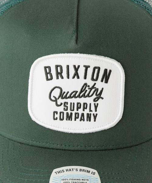 BRIXTON(ブリクストン)の「BRIXTON/ブリクストン HUBAL C NP MP TRUCKER HAT メッシュキャップ トラッカーキャップ カーブバイザー 5パネル 吸湿 スナップバック メンズ ユニセックス 2026年 夏 夏服(キャップ・メンズ・ブラック/グリーン・FREE)」の6枚目の写真