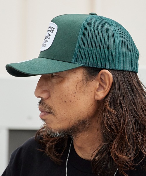BRIXTON(ブリクストン)の「BRIXTON/ブリクストン HUBAL C NP MP TRUCKER HAT メッシュキャップ トラッカーキャップ カーブバイザー 5パネル 吸湿 スナップバック メンズ ユニセックス 2026年 夏 夏服(キャップ・メンズ・ブラック/グリーン・FREE)」の17枚目の写真