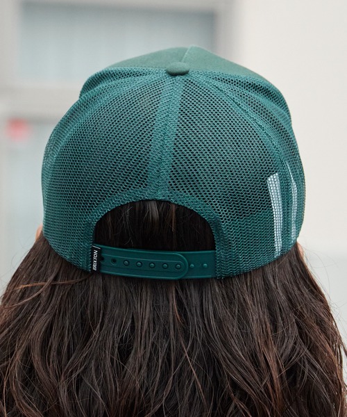 BRIXTON(ブリクストン)の「BRIXTON/ブリクストン HUBAL C NP MP TRUCKER HAT メッシュキャップ トラッカーキャップ カーブバイザー 5パネル 吸湿 スナップバック メンズ ユニセックス 2026年 夏 夏服(キャップ・メンズ・ブラック/グリーン・FREE)」の16枚目の写真