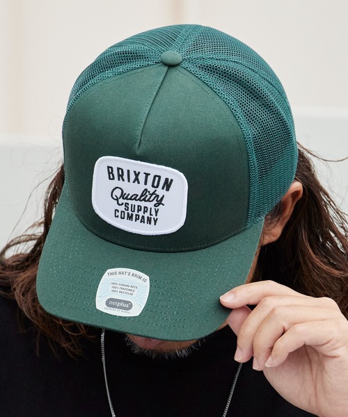 BRIXTON(ブリクストン)の「BRIXTON/ブリクストン HUBAL C NP MP TRUCKER HAT メッシュキャップ トラッカーキャップ カーブバイザー 5パネル 吸湿 スナップバック メンズ ユニセックス 2026年 夏 夏服(キャップ・メンズ・ブラック/グリーン・FREE)」の18枚目の写真