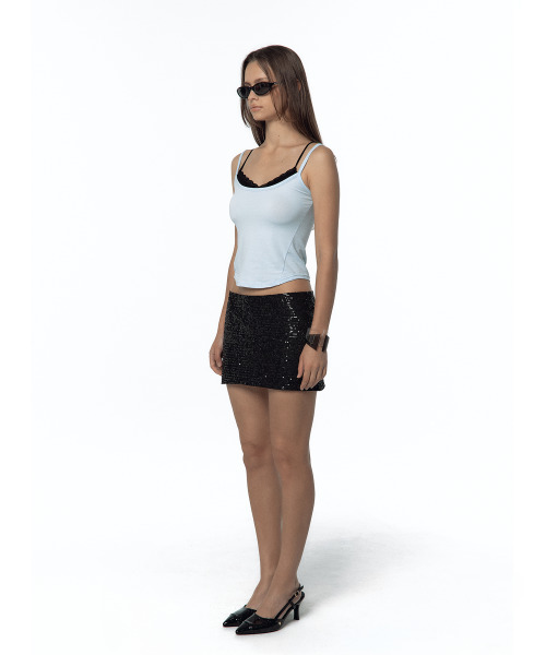 KASHIKO（カシコ）の「Spangle Mini Skirt Black（スカート・レディース・その他・MEDIUM/SMALL）」の5枚目の写真