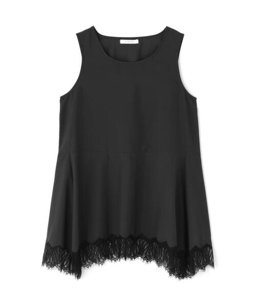 CHIGNON(シニヨン)の「CHIGNON(シニヨン)ヘムレースサテンタンク(タンクトップ・レディース・ブラック/ホワイト系2・F)」の12枚目の写真