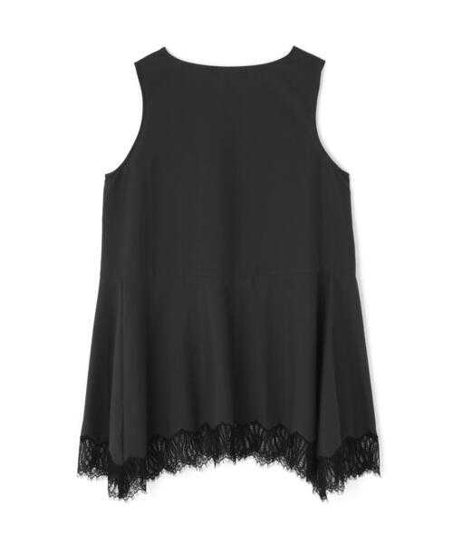 CHIGNON(シニヨン)の「CHIGNON(シニヨン)ヘムレースサテンタンク(タンクトップ・レディース・ブラック/ホワイト系2・F)」の13枚目の写真