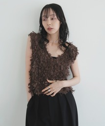 リボンフリンジベスト