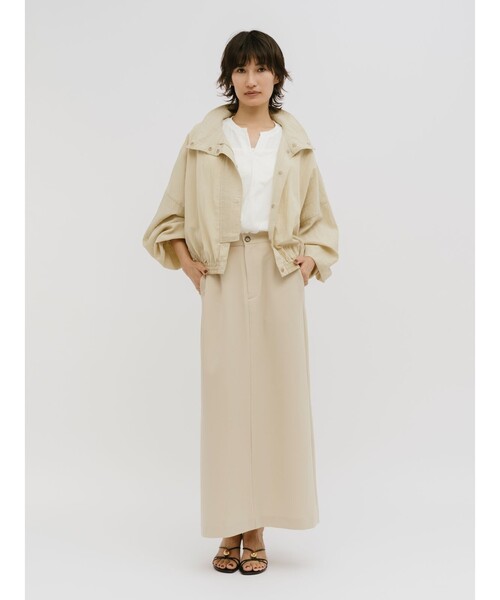 MIDIUMISOLID(ミディウミソリッド)の「MIDIUMISOLID for Ladies シアースリーブスキッパープルオーバー(Tシャツ/カットソー・レディース・ネイビー/ブラウン/オフホワイト/ブラック・FREE)」の16枚目の写真