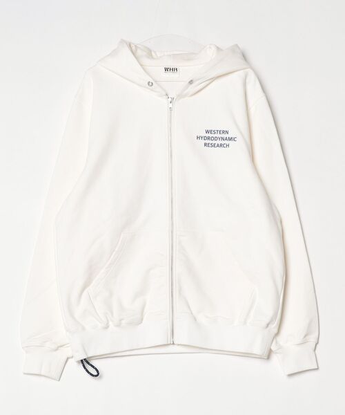 WESTERN HYDRODYNAMIC RESEARCH(ウェスタンハイドロダイナミックリサーチ)の「Western Hydrodynamic Research(ウェスタン ハイドロダイナミック リサーチ) WORKER SWEAT HOODIE(パーカー・メンズ・アイボリー/ブラック/ネイビー・3/2)」の2枚目の写真