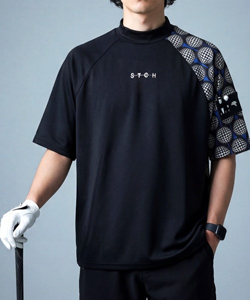antiqua(アンティカ)の「【STCH】吸汗速乾 モックネック ゴルフボール柄 トップス(その他トップス・レディース・ブラック/ホワイト・ML/LXL)」の21枚目の写真
