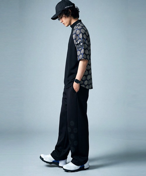 antiqua(アンティカ)の「【STCH】吸汗速乾 モックネック ゴルフボール柄 トップス(その他トップス・レディース・ブラック/ホワイト・ML/LXL)」の22枚目の写真