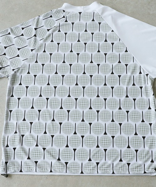 antiqua(アンティカ)の「【STCH】吸汗速乾 モックネック ゴルフボール柄 トップス(その他トップス・レディース・ブラック/ホワイト・ML/LXL)」の6枚目の写真