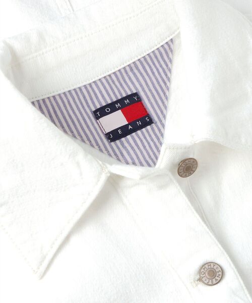 tommy jeans（トミー ジーンズ）の「ツイルAラインシャツワンピース（シャツワンピース・レディース・ホワイト・SMALL/MEDIUM/X-SMALL）」の5枚目の写真