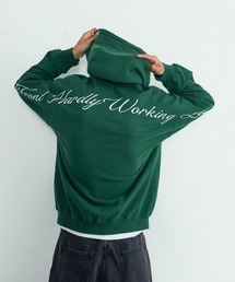 XLARGE | 【一部WEB限定】CURSIVE ZIP UP HOODED SWEATSHIRT(パーカー)