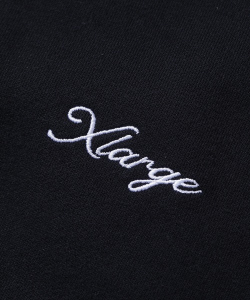 XLARGE(エクストララージ)の「【一部WEB限定】CURSIVE ZIP UP HOODED SWEATSHIRT(パーカー・メンズ・ネイビー/アッシュ/ブラック/グリーン・S/M/L/XL)」の8枚目の写真