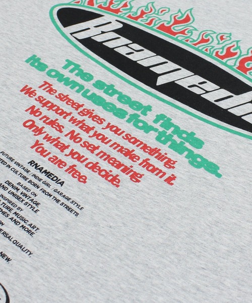 RNA（アールエヌエー）の「M2744 RNA MEDIA ラグランロンT（Tシャツ/カットソー・レディース・ブラック×ピンク/杢グレー/ホワイト×レッド・MEDIUM）」の18枚目の写真