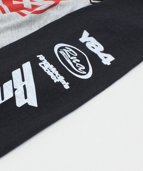 RNA（アールエヌエー）の「M2744 RNA MEDIA ラグランロンT（Tシャツ/カットソー・レディース・ブラック×ピンク/杢グレー/ホワイト×レッド・MEDIUM）」の4枚目の写真