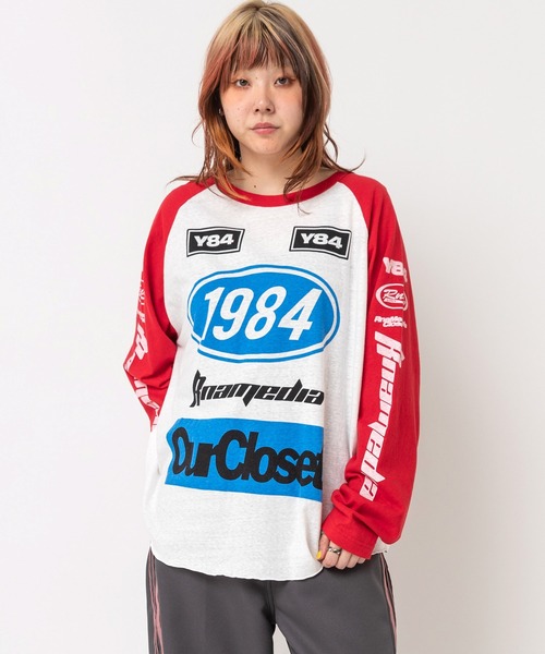 RNA（アールエヌエー）の「M2744 RNA MEDIA ラグランロンT（Tシャツ/カットソー・レディース・ブラック×ピンク/杢グレー/ホワイト×レッド・MEDIUM）」の20枚目の写真