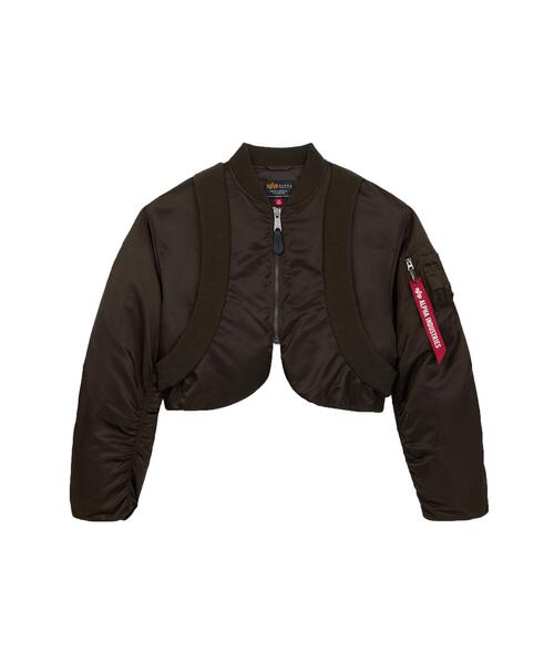 Alpha Industries(アルファインダストリーズ)の「Alpha Industries/アルファインダストリーズ/WOMENS MA-1 OVERSIZED FIT FLIGHT JACKET/ウィメンズMA-1 オーバーサイズフィット フライトジャケット(MA-1・レディース・ブラック/ブラウン/インディゴブルー・S/M/XS)」の1枚目の写真