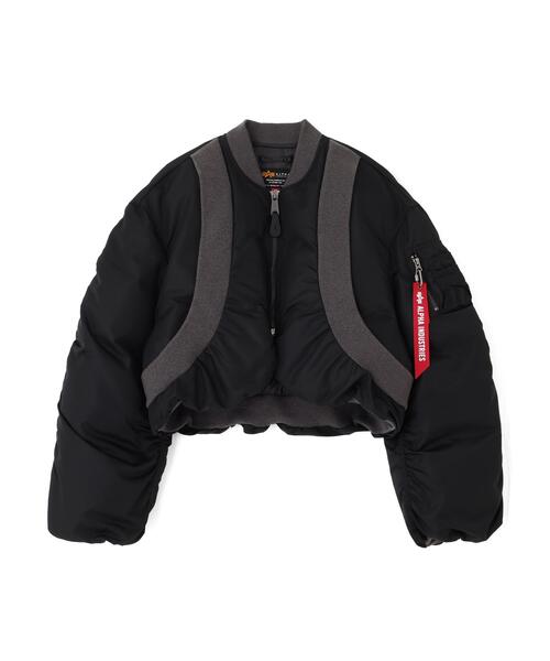 Alpha Industries(アルファインダストリーズ)の「Alpha Industries/アルファインダストリーズ/WOMENS MA-1 OVERSIZED FIT FLIGHT JACKET/ウィメンズMA-1 オーバーサイズフィット フライトジャケット(MA-1・レディース・ブラック・S/M)」の1枚目の写真