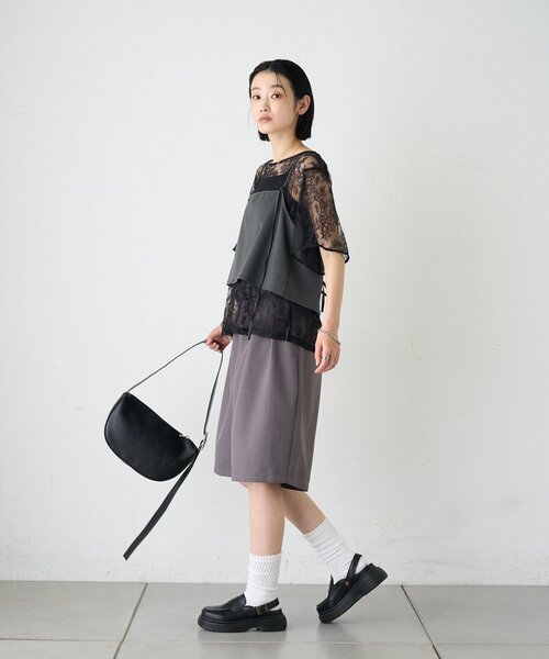 CIAOPANIC TYPY（チャオパニックティピー）の「:【ZOZO限定】厚底ローファーサボ（その他シューズ・レディース・キャメル/ブラック・SMALL/MEDIUM/LARGE）」の7枚目の写真
