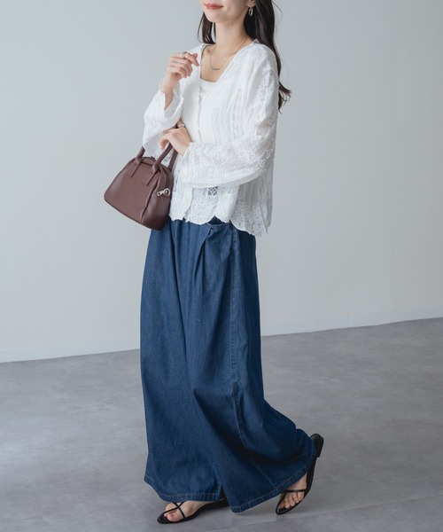 refinedworks(リファインドワークス)の「【refinedworks】大人可愛い ショート 丈 レース ブラウス(シャツ/ブラウス・レディース・アイボリー/ホワイト・FREE)」の11枚目の写真