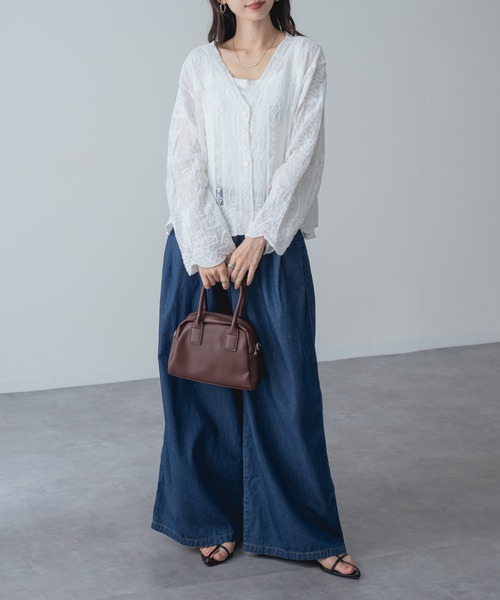 refinedworks(リファインドワークス)の「【refinedworks】大人可愛い ショート 丈 レース ブラウス(シャツ/ブラウス・レディース・アイボリー/ホワイト・FREE)」の12枚目の写真