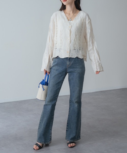 refinedworks(リファインドワークス)の「【refinedworks】大人可愛い ショート 丈 レース ブラウス(シャツ/ブラウス・レディース・アイボリー/ホワイト・FREE)」の18枚目の写真