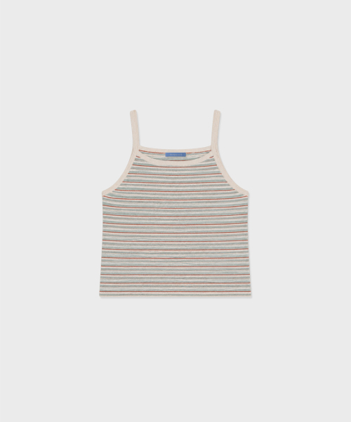 INEE(イニ)の「ボノストライプノースリーブニットトップ - ミント、グレー、ブラック(Tシャツ/カットソー・レディース・ブラック/ミント/グレー・FREE)」の7枚目の写真