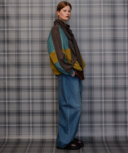 MAISON SPECIAL(メゾンスペシャル)の「Multicolor Bow-Tie Anorak/マルチカラーボウタイアノラック(ブルゾン・レディース・キャメル/グリーン・FREE)」の12枚目の写真