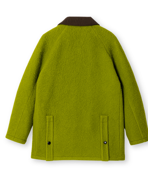 EDINBURGH CLUB(エディンバラクラブ)の「WOOL CASENTINO MID HUNTING JACKET (GREEN)(ミリタリージャケット・メンズ・グリーン・MEDIUM/LARGE/X-LARGE)」の2枚目の写真