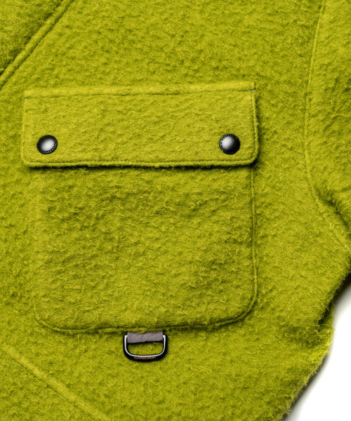 EDINBURGH CLUB(エディンバラクラブ)の「WOOL CASENTINO MID HUNTING JACKET (GREEN)(ミリタリージャケット・メンズ・グリーン・MEDIUM/LARGE/X-LARGE)」の5枚目の写真