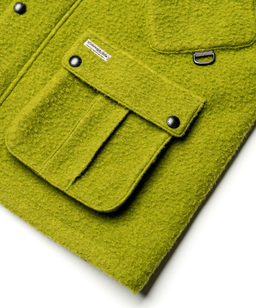 EDINBURGH CLUB(エディンバラクラブ)の「WOOL CASENTINO MID HUNTING JACKET (GREEN)(ミリタリージャケット・メンズ・グリーン・MEDIUM/LARGE/X-LARGE)」の8枚目の写真